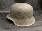 Wwii Ww2 German M42 Stahlhelm Helmet W  Liner  Production Marks Present 