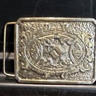 James Linde 1978 Wyoming State Art Works Victorian Silver Metal Belt Buckle A-27