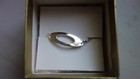 Nib Avon Vintage Oval Accent Silvertone Ankle Bracelet 9  