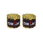 Defy Pair Of 180  New Boxing Hand Wraps Elastic Mma Muay Thai Bandage Leopard