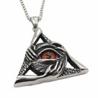 Mendel Mens Illuminati Egyptian All Seeing Eye Necklace Pendant Stainless Steel