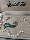 Yellow Gold  585 14k  Cultured Pearl Knotted Strand Necklace 18   - 5mm