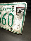 Vintage Massachusetts License Plate March 1983  33360