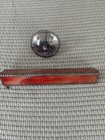 Handmade Slag Glass Kaleidoscope Stained Glass Pewter Vintage Mother Of Pearl