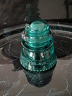 Vintage Hemingray 42 Electrical Glass Insulator Made In Usa Teal Blue Green