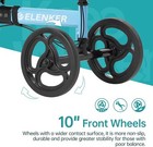 Elenker Luxury Yf-9002d Knee Walker Steerable Scooter Black 10  Front Wheels Blu