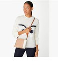 Kate Spade Monica Pebbled Leather Crossbody Bag Purse Light Fawn Wkr00258