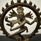 Beautiful Antique Indian Hindu Brass Figurine Statue Of Dancing Shiva Natajara
