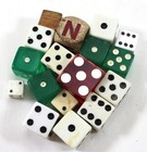 35 Vintage Mixed Dice Lot     Bakelite  Wood  Letter   Rpg Dice Collection