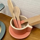 Pretend Play Kitchen Cups  Saucers   Utensils Wooden Melissa And Doug Style