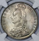 1889 Great Britain 1 2c Half Crown Ngc Ms 63 Soft Toning