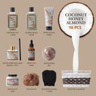 Coconut Almond Spa Gift Basket  Bath   Body Skin Care Set