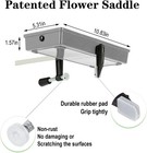 Grave Saddle Holder - 2 Pack Durable Flower Frame For Headstones And Cemetery