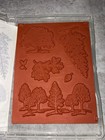 Stampin  Up  2001  lovely As A Tree  Set Of 6 Rubber Stamp Collection Brand New