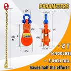 2 Ton Snatch Block With Chain And Swivel Shackle  3  Sheave  3 8  In  For Truck