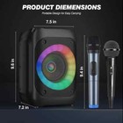 Portable Karaoke Machine Led Party Lights  1  Microphone T-07 Speaker  new 