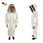 3 Layer Ultra Ventilated Bee Beekeeping Suit Astronaut Veil W  Goat Skin Gloves