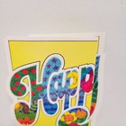 Vtg 70 s Groovy Hallmark Tri-fold Floral Happy Anniversary Greeting Card Clean