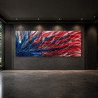 Large Handmade Metal Wall Art  Abstract Aluminum Wall Sculpture    tomouk Art