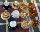 Big Lot Of Vintage   Recent Guitar Control Speed   Hat Knobs  Some Gibson