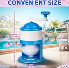Manual Ice Shaver Machine Snow Cone Maker Portable Ice Crusher Kitchen Cube Tray
