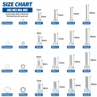 880pcs Metric Screws Assortment Kit  Hex Socket Head Cap  Bolts Nuts Washers