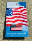New Rectangle American Flag 1  Lapel Pin United States Usa Us Vote Democrat 2028