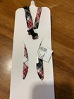 Baby Boy s Neck Tie 6-18 Mos   Red Gray   Black Plaid New