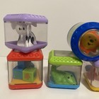 Fisher Price Peek A Boo Blocks Star Circle Sensory Building Toddler Baby Toy Lot
