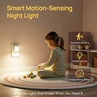 Plug-in Night Light With Motion Sensor  Dusk-to-dawn Light Sensor  2pcs