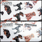 Black And Tan Coonhound Dog Stickers  Scrapbooks  Planners  Glossy  Matte