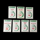 Vintage Christmas Decor 1960s Big Discounts Store Advertising Signs Santa Claus