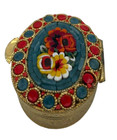 Vintage Micro Mosaic Pill Box Made In Italy