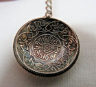 Morocco Silver Dirham Coin Demitasse Spoons Paris Twist Crescent Moon Handles