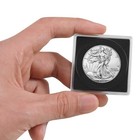 Coin Snap Holders  20 Pcs Silver Dollar 20mm  25mm  30mm  35mm  40mm  Black