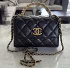 New Chanel Vip Gift Shoulder Bag Gold Chain Crossbody Cosmetic Bag Pearl Limited