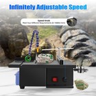 110v Table Saw Gem Jewelry Rock Bench Polishing Grinding Machine Lathe Polisher