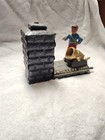 Vintage Cast Iron  artillery Bank  Mechanical Coin Bank