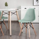 Set Of 4 Modern Dining Chairs  Outdoor Indoor Shell Pp Lounge Side Chairs With
