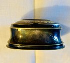 Antique Kronheim   Oldenbusch Art Nouveau Metal   buttons  Engraved Box-nice 