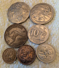 Vintage Australia Coin Lot Of   7  - 1942- 1972  Very Nice Examples