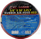 Red 3 8  X 50  Heavy Duty Rubber Air Hose Wp 300 Psi Working 900 Psi