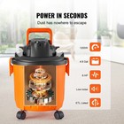 Uimoso Wet dry Shop Vacuum 5 Gallon 6-hp With Accessories 2-in-1 Crevice Nozzle