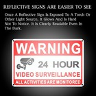 4 Pack Video Surveillance Signs  8 X 12 Inch Aluminum Camera Signs  Cctv Secu   