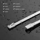Stainless Steel Cable Ties -- L 150 - 700mm -- W 4 6mm   8 0mm Metal Cable Ties