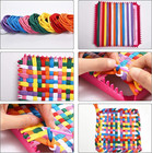394pcs Loom Potholder Loops Weaving Craft Loom Loops  Weaving Loom Kit  12 Color