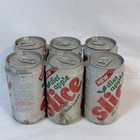 Vintage 1980s Diet Apple Slice Soda Cans 6 Pack Empty Unopened In Plastic Rings