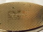 Vintage 1981 Stratton Gold Tone Hinged  Trinket pill Box With Mirror  England