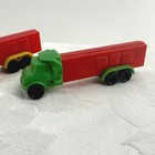 Pez Candy Dispensers Red Santa Claus   2 Vintage Series Semi-trucks Collection
