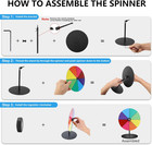 Prize Wheel Dry Erase 8 Inch Spinning Wheel For Prizes All Metal Tabletop Roulet